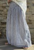 Marina Chalk Stripe Palazzo Pant White